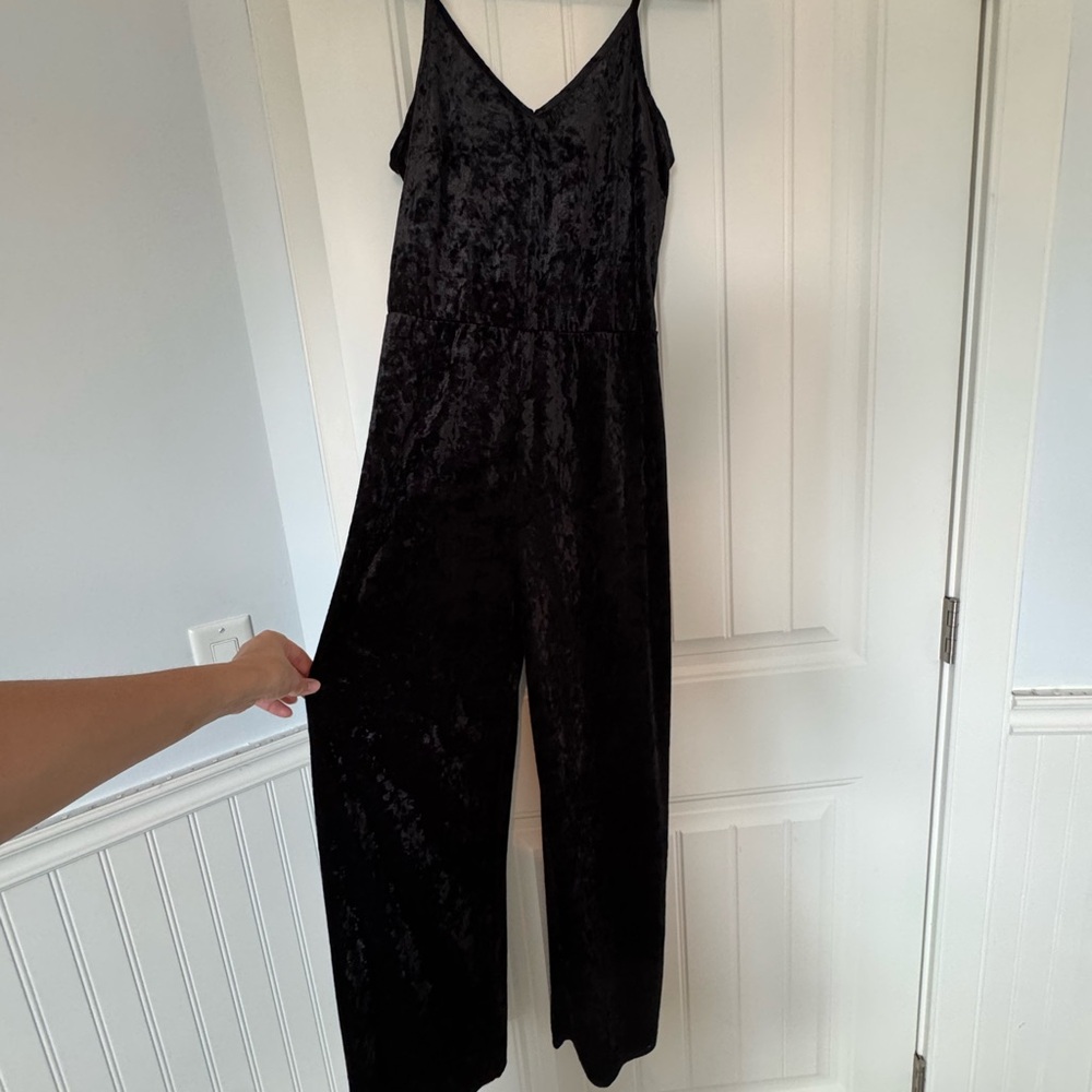 Roxy Black Velvet Jumpsuit